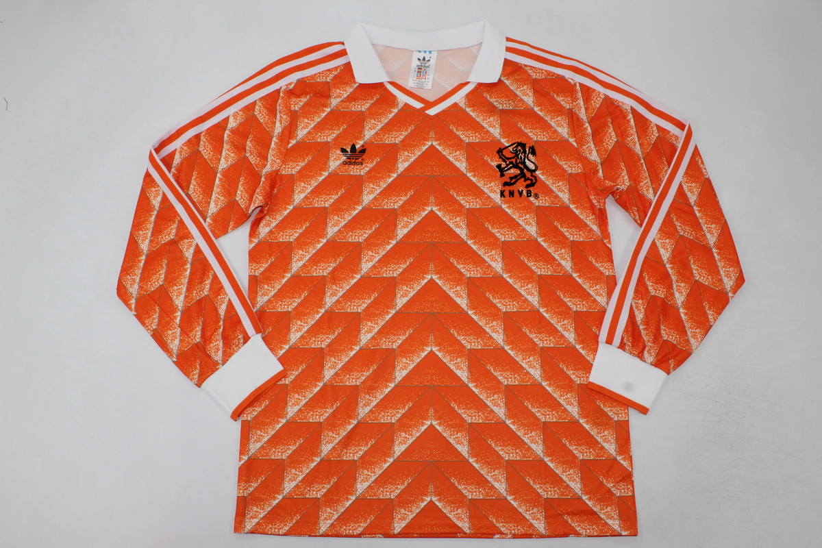 AAA Quality Netherlands 1988 Home Long Soccer Jersey